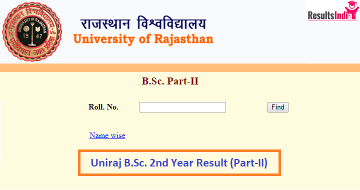 Uniraj B.Sc 2nd Year Result 2021 Part2