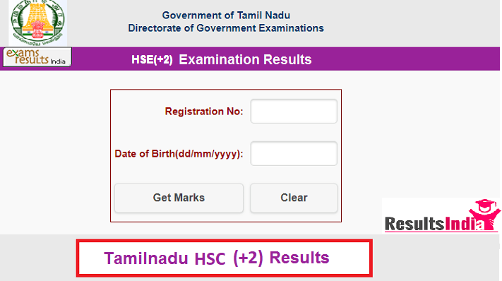 Tamilnadu HSC (+2) Results 2020