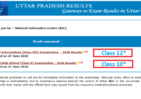 UP 10th/12th Result 2020 on upresults.nic.in