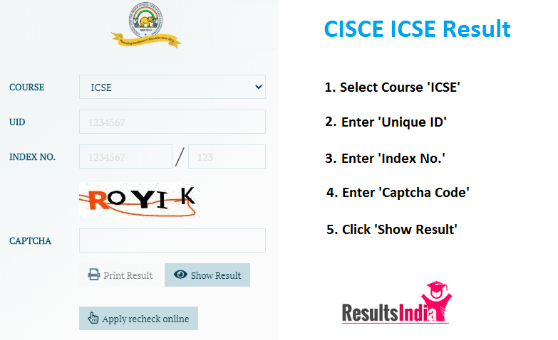 CISCE ICSE (10th) Results 2021