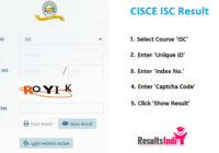 CISCE ISC 12th Class Board Results 2021